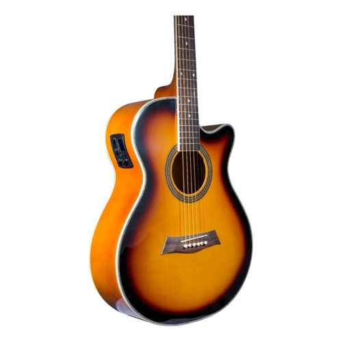 Guitarra Electroacústica Deviser L-706 Sunburst Funda Orientación de la mano Diestro