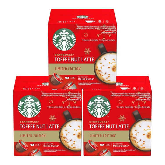 Starbucks® Nescafé® Dolce Gusto® Toffee Nut Latte X3 Cajas