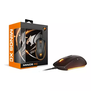 Kit Gamer Mouse + Mousepad Cougar Minos Xc Color Negro