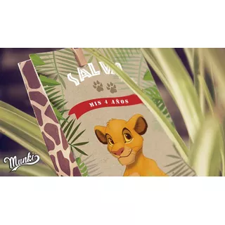 Kit Imprimible Simba Rey León Personalizado Cumpleaños