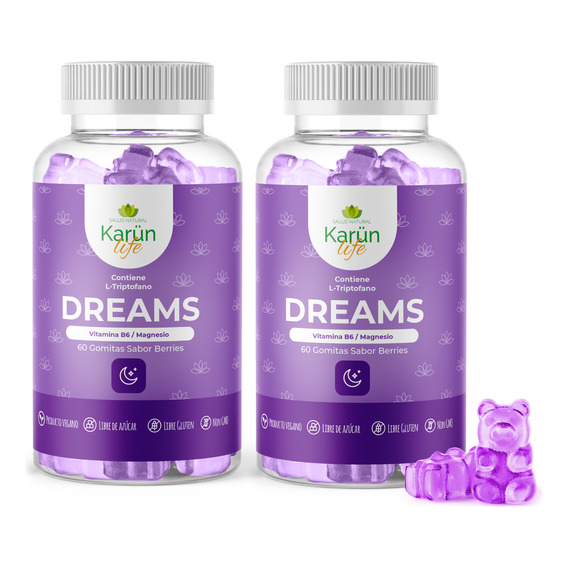 2 Frascos X 60un | Dreams Gomitas | Sueño Dormir Y Descanso