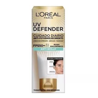 Protector Solar Loreal Paris Uv Defender +50 Antibrillo 40g