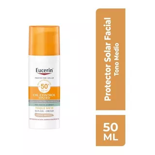 Eucerin Sun Gel Crema Toque Seco Tono Medio Spf50+ De X 50ml