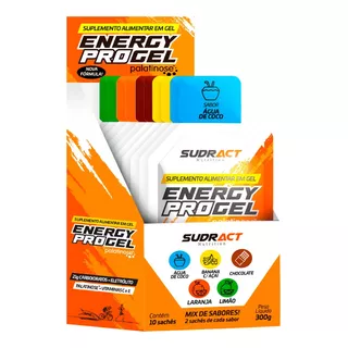 Energy Pro Gel 10 Sachês De 30g - Sudract Nutrition Sabor Mix De Sabores