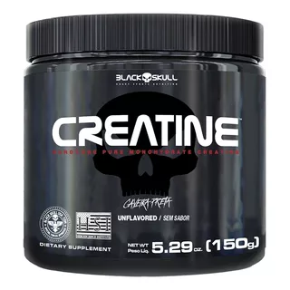 Creatine Black Skull Monohidratada Pote De 150g