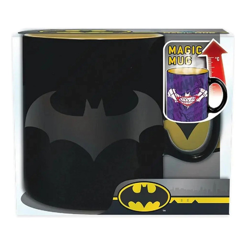 Taza Que Cambia De Color Batman Logo Mug/jocker Pin