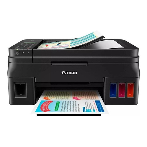 Impresora a color multifunción Canon Pixma G4100 con wifi negra 110V/220V