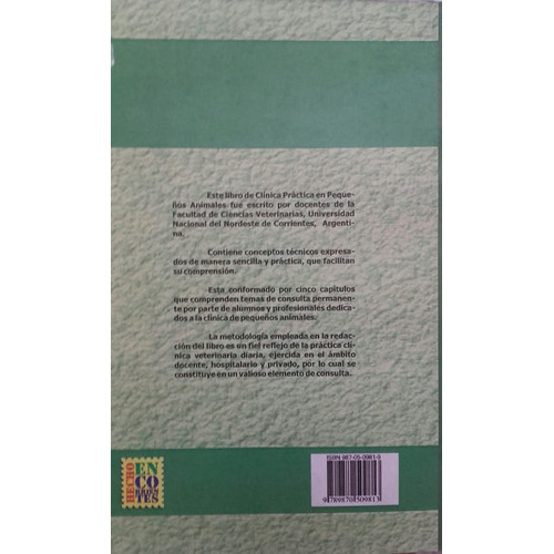 Clínica Práctica En Pequeños Animales: Clínica Práctica En Pequeños Animales, De Maidana, Héctor Ricardo. Editorial Orientación Gráfica Editora, Tapa Blanda En Español, 2016