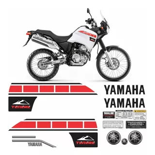 Kit Completo Adesivo Yamaha Tenere 250 2013 Branca Tnr007