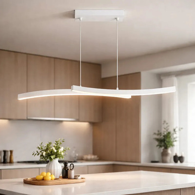 Lampara Colgante Doblan Led Cct Diseño Blanco Ldf40030-b Blanco