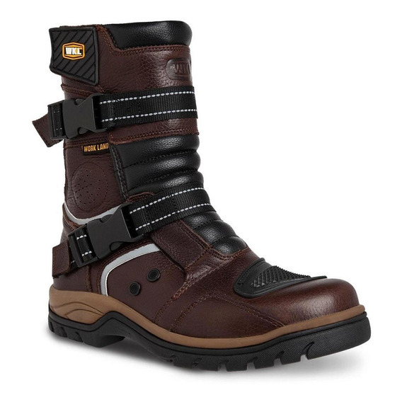 Bota Biker Hombre Motociclista Chopper Workland 2.0 Chocolat