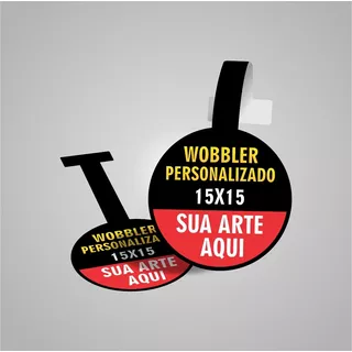 20 Wobbler Personalizado Propaganda - Divulgue O Seu Produto