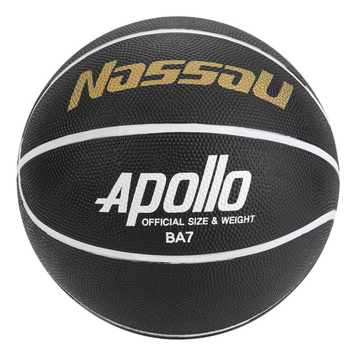 Pelota De Básquet Nassau Entrenamiento Apollo N°5 Nº 5 Color Negra De Interior