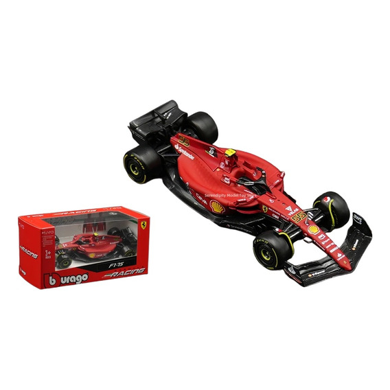 Bburago Ferarri F1 75 N°55 Carlos Sainz 2022 Escala 1:43 