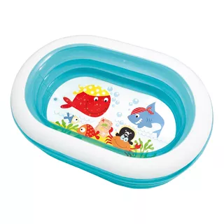 Piscina Inflável Oval Intex 57482 230l Azul E Branca