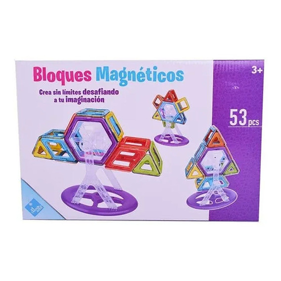 Bloques Magnéticos 53 Piezas El Duende Azul 