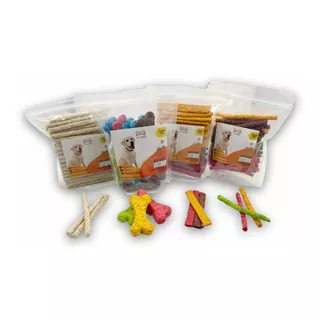 Kit Super Premios Para Perros (carnaza Natural 4 Frascos) 