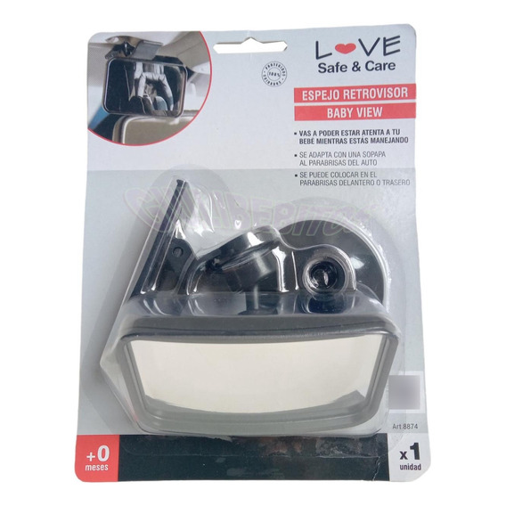 Love Art. 8874 Espejo Retrovisor Seguridad Bebe