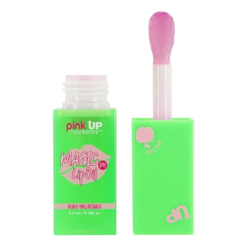 Magic Lip Oil Brillo De Labios Hialuronico Manzana Pink Up Acabado Brillante Color Transparente