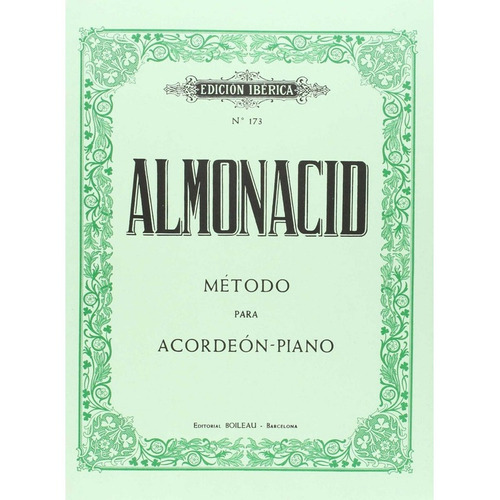 Metodo Acordeon-piano - Almonacid, Agapito
