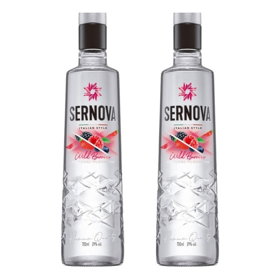 Vodka Sernova Wild Berries 700ml X2 - Zetta Bebidas