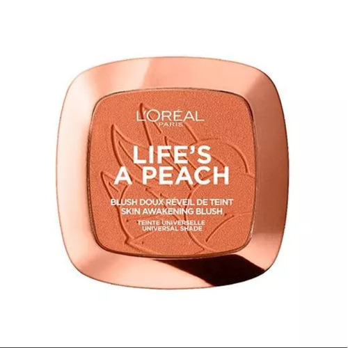 Rubor L'Oréal Paris Woke Up Like This Life's a Peach compacto tono 01