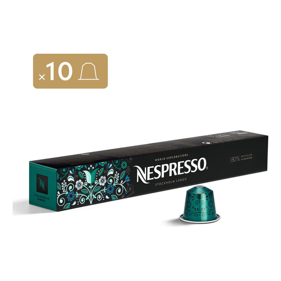 Nespresso Stockholm Fortissio Lungo, 10 Cápsulas De Café