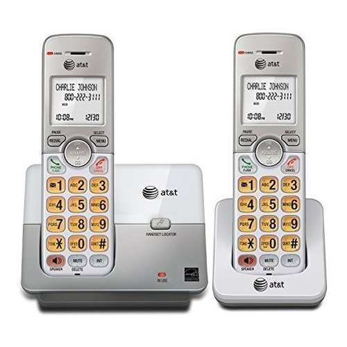 Teléfono AT&T EL51203 inalámbrico - color plateado