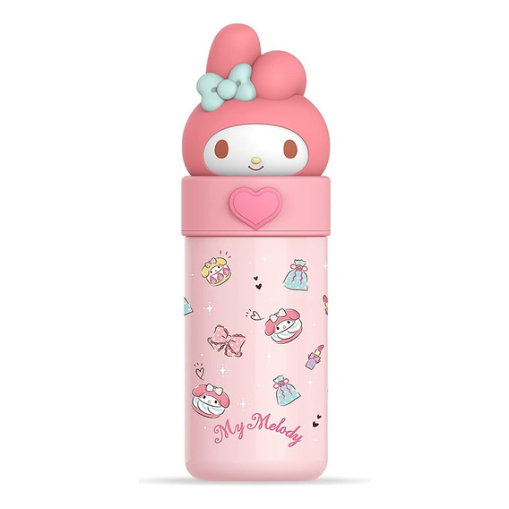 Termo Botella Hello Kitty Sanrio Kuromi Cinnamoroll Kawaii