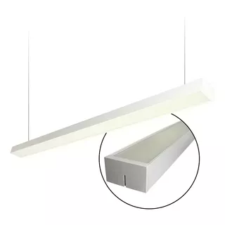 Lámpara De Techo Colgante Lineal Luz Neutra 40w Elegante