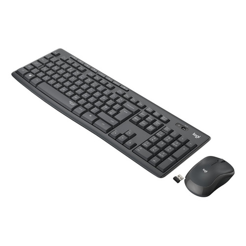Mouse Y Teclado Logitech Mk295 Silent Wireless Combo Color del mouse Negro Color del teclado Negro