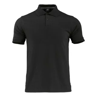 Polera Pique Polo M/corta Hombre Negro