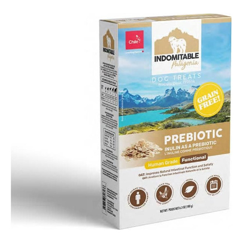 Galletas indomitable con prebióticos para perro de avena