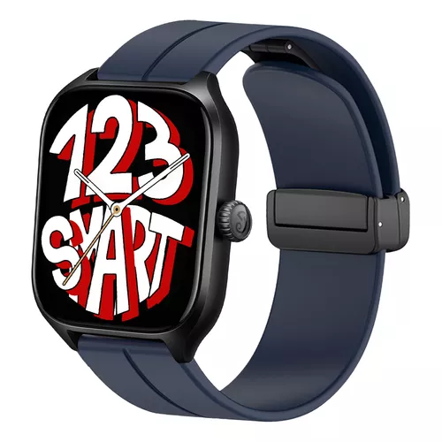 Para Amazfit GTS 4 Mini Correa de reloj de silicona con cierre magnético  plegable de 20