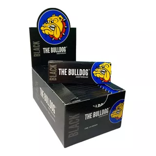 Caixa Seda Atacado The Bulldog Amsterdam Black 1 1/4 50 Livretos