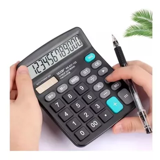 Calculadora De Mesa Visor Grande 12 Dígitos Preto C/