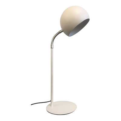 Lampara De Escritorio Bocha Blanca Flexible Apto Led Mks