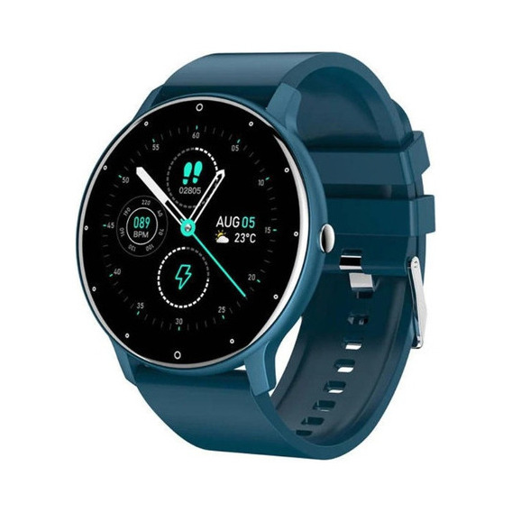 Smartwatch Zl02 Bluetooth Impermeable App Touch 1.28 Azul