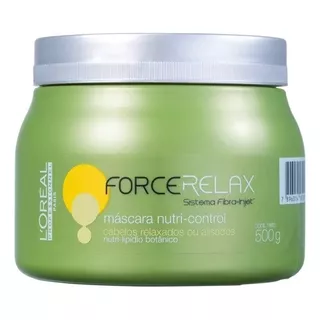 Loréal Force Relax Máscara Profissional 500g Original Fragrância Do Tratamento Suave Cor De Cabelo Todos