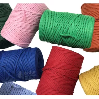 Oferta! Hilo De Algodon Colores De 3,5mm Ideal Macrame 1/2kg