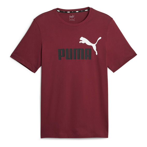 Camisa Puma Ess+ 2 Col Logo Tee  Hombre -marrón
