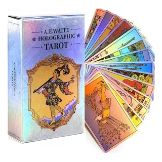 Tarot Holografico Rider-waite, 78 Cartas Exclusivas 