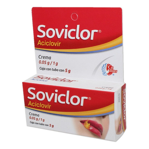 Soviclor Aciclovir Crema C/5 Gr Collins / Para Fuego Labial Tipo De Piel Todo Tipo De Piel