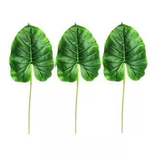 Plantas Artificiales Hojas De Elefante Pack X3