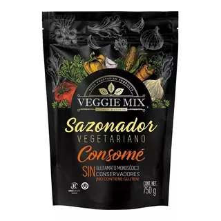 Consomé Sazonador Vegetariano Veggie Mix Bolsa 750g