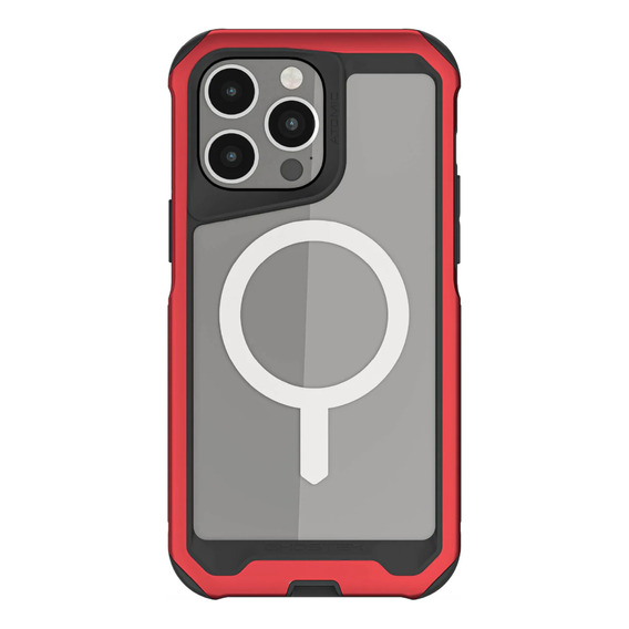 Carcasa De Aluminio Para iPhone 14 Pro Max - Marca Ghostek Modelo Atomic - Roja