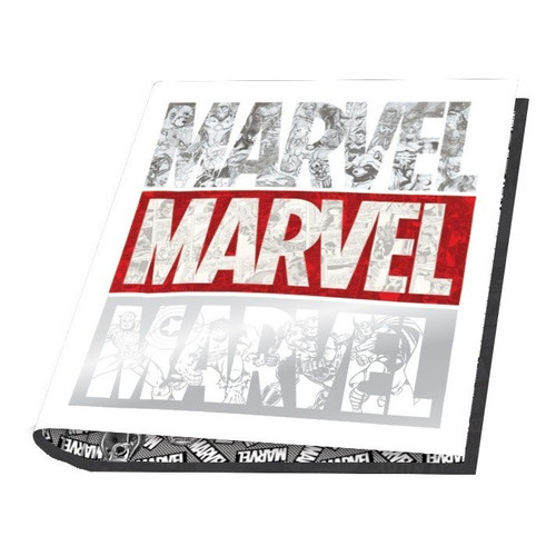 Carpeta Marvel N°3 Escolar Con Ganchos 3x40 Mooving Diseño MARVEL BLANCO