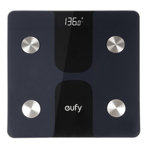 Báscula digital Eufy Smart Scale C1 negra, hasta 180 kg