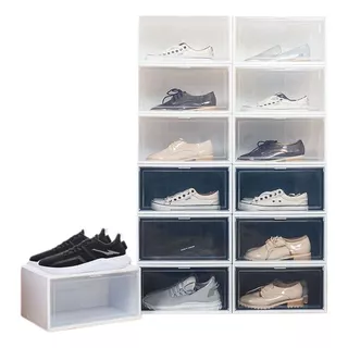Organizador De Zapatos Caja Transparente Pack 4 Para Exhibir