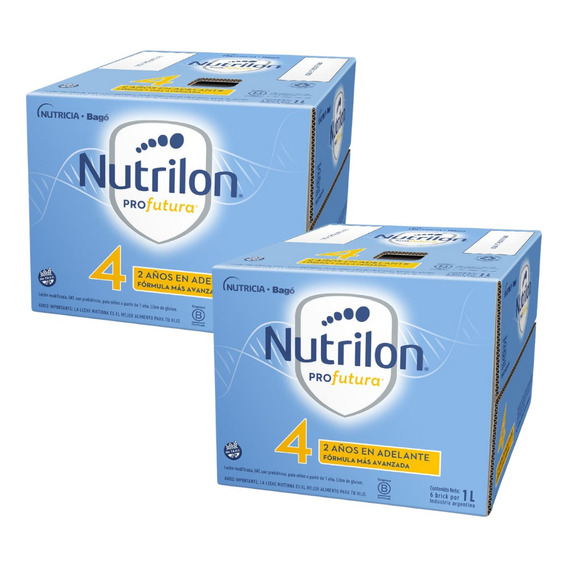 Nutrilon Profutura 4 Pack 6 Bricks X 1 Litro X 2 Unidades